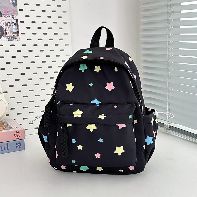 New high-value, fresh and sweet, colored star backpack, high school student large-capacity backpack