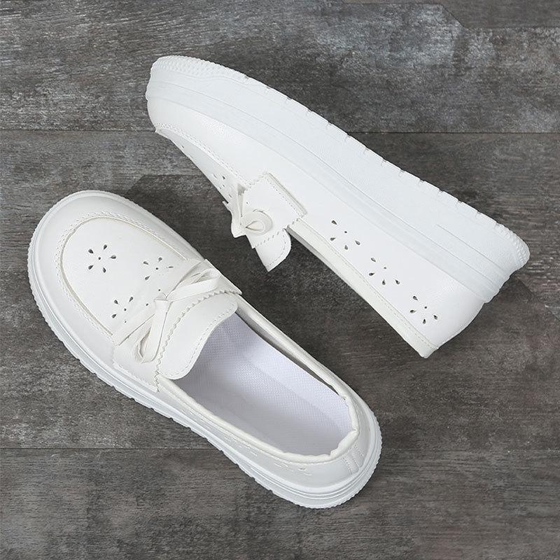Nurse Shoes Women's Soft Sole Breathable Thick Sole Non-slip Not Tired Feet Summer Spring and Autumn White Medical Special Little White Work Shoes