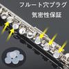 Set of 10 Flute Hole Plugs, Fits Most Flutes, Repair Parts, Plugs, Open, Rubber Flute Plugs