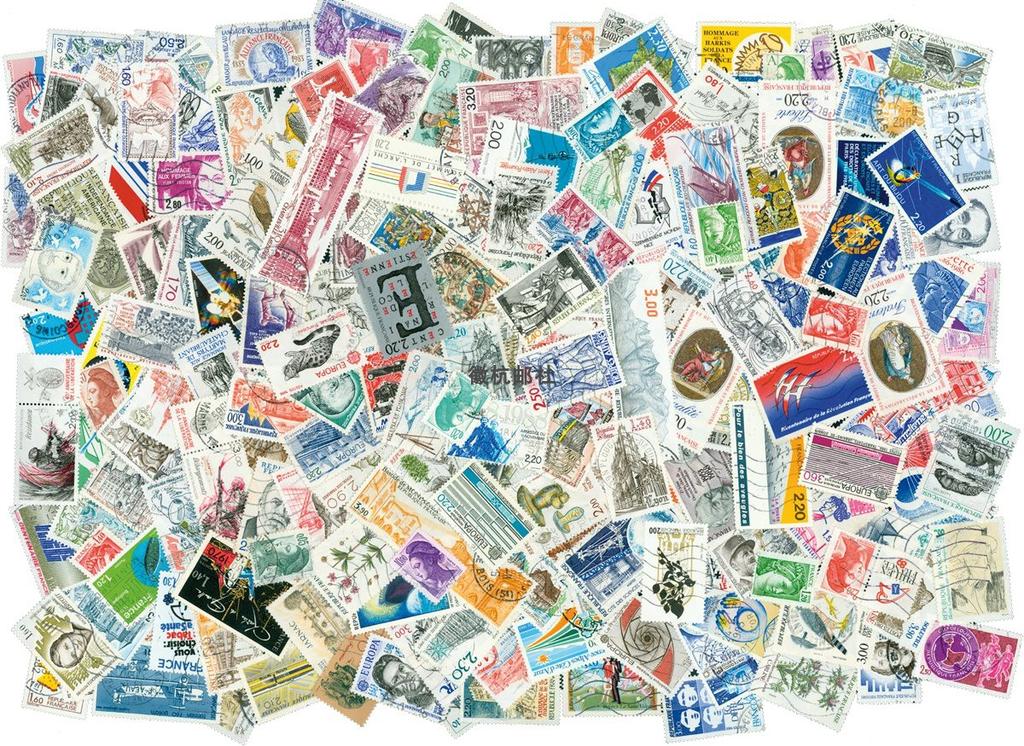 100 Different Real Stamped French Stamps Postage France Post Stamps Collection Crafts Postage Stamps For Scrapbooking Material