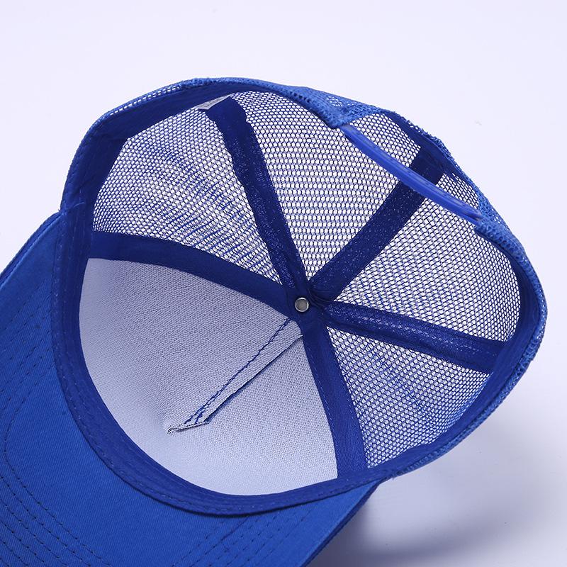 Mesh Summer Trucker Cap with Logo Embroidery - Perfect for Team Building and Baseball Events