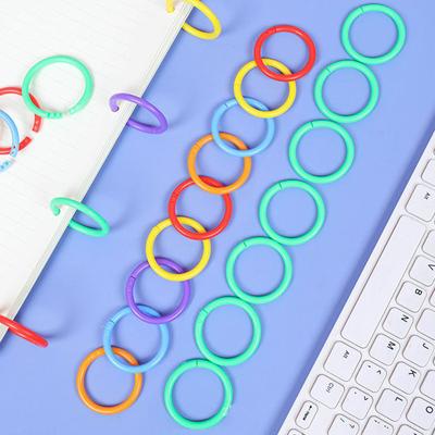 Good Quality 20Pcs/Set Plastic Ring Binder 15- 39mm DIY Albums Loose-leaf Book Hoops Opening Office Binding Supplies Photo Album