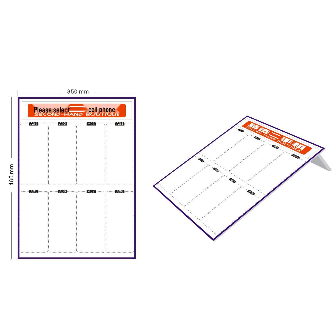

Universal Mobile Phone Tray & Stand for Repair Shop Counter Display