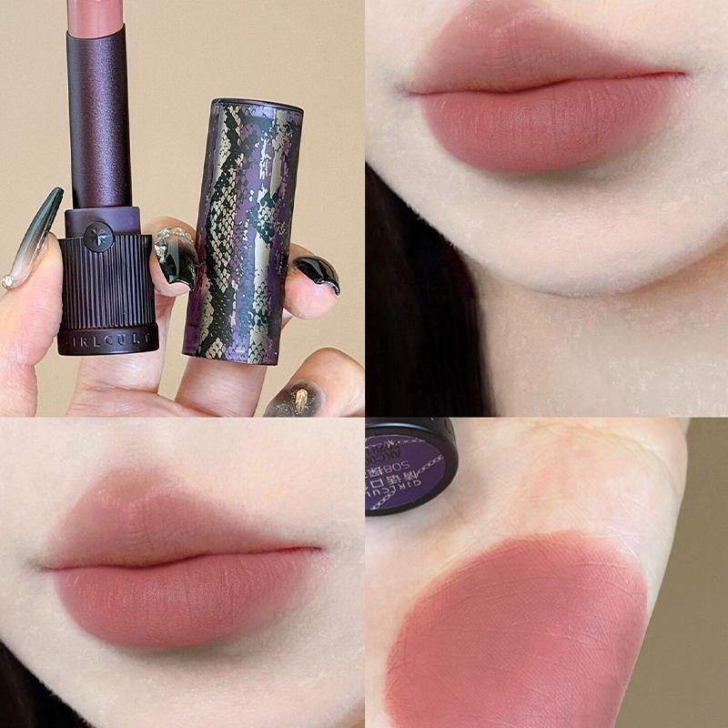Girlcult Constructive Love Story Matte Lipstick Misty Brown Nude Lip Glaze Red Sandalwood Fennel Fairy