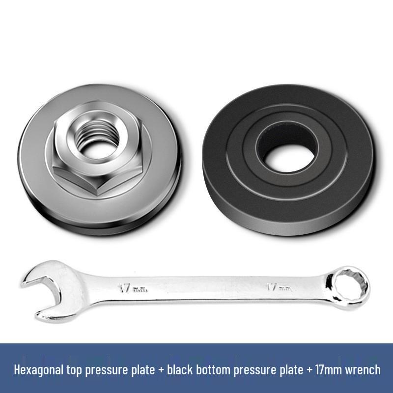Universal Angle Grinder Flange Set: 100-Piece Kit with Nut, Screw, and Polisher Accessories
