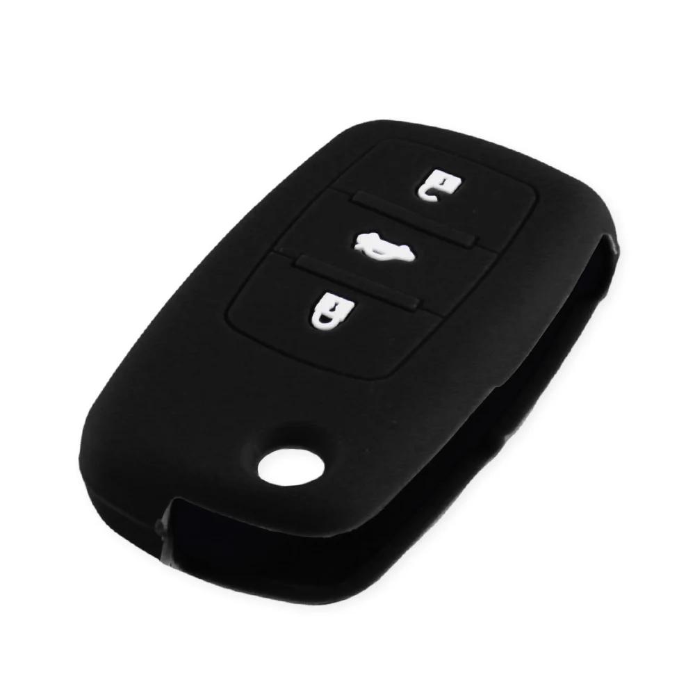 

KEYYOU Silicone Car Key Cover Case For VW Golf 4 5 6 Bora Jetta Polo Beet Passat For Skoda Octavia A5 Fabia For Seat Ibiza Leon чёрный