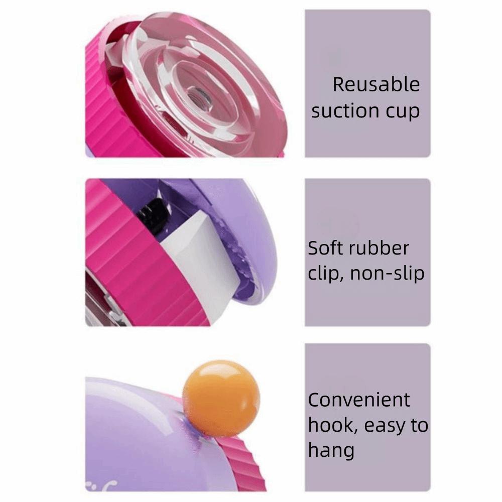 3Pcs Wall Mounted Suction Cup Toothpaste Storage Rack Plastic Face Wash Storage Clip  Toilet