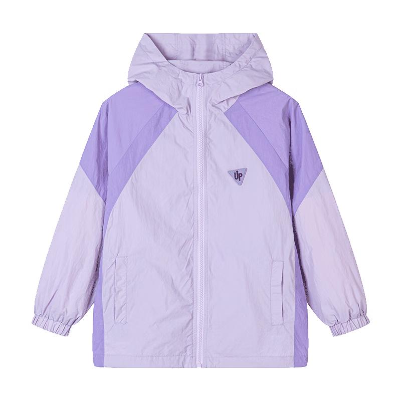 Fuluomi Girls  Hooded Casual Windbreaker Jacket 130