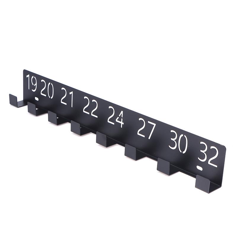 Wall Mounted Wrench Holder Durable Heavy-Duty Metal Wall-Mounted Screw Organizer With Numbered Slots