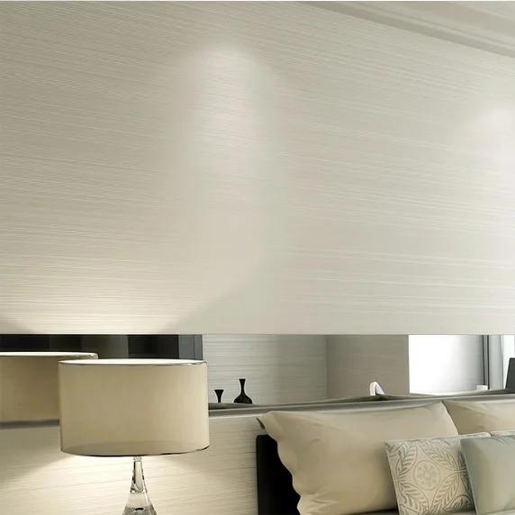 Solid Color Striped Wallpaper 3D Non-woven Flocking Wallpaper Roll Bedroom Living Room Classic Wall Paper Home Decor Modern 10M