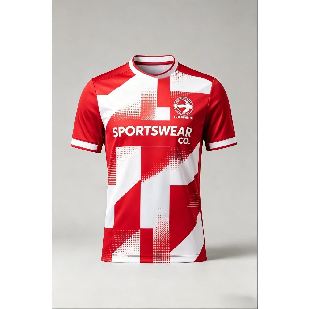 Summer Sports Breathable Soccer T-Shirt Men’s Casual Training Short-Sleeve T-Shirt Creative Colorful 3d Fashionable Casual Loose T-Shirt