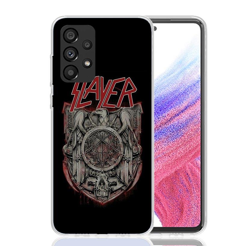 Slayer Heavy Metal Rock Band Phone Case For Samsung Galaxy A17 A16 A14 A15 A13 A57 A56 A54 A55 A53 A37 A36 A34 A35 A33 A26 A24 A