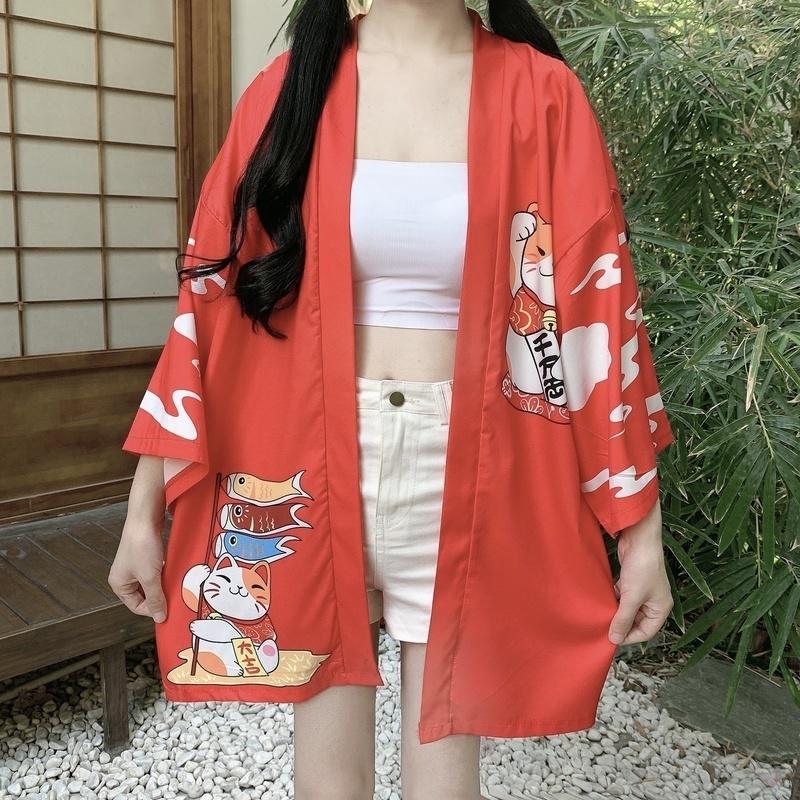 Japonais Hommes Casual Yukata Loose Kimono Cardigan d'été chemisier chemises imprimées Japonais Hommes Casual Yukata Loose Kimono Cardigan d'été chemisier chemises imprimées