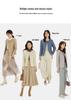 Women's Winter 2026 Down Jacket: 90% Down, Solid Color, Round/V-Neck, Long Sleeve, Plus Size Outerwear