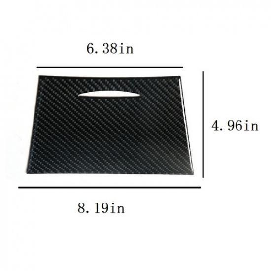 Carbon Fiber Center Storage Box Panel Cover Trim Fit For Camry 2007-2011