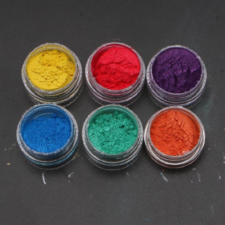 Kosmetisches perlmuttfarbenes natürliches Glimmermineralpuder Epoxidharzfarbe Perlenpulver