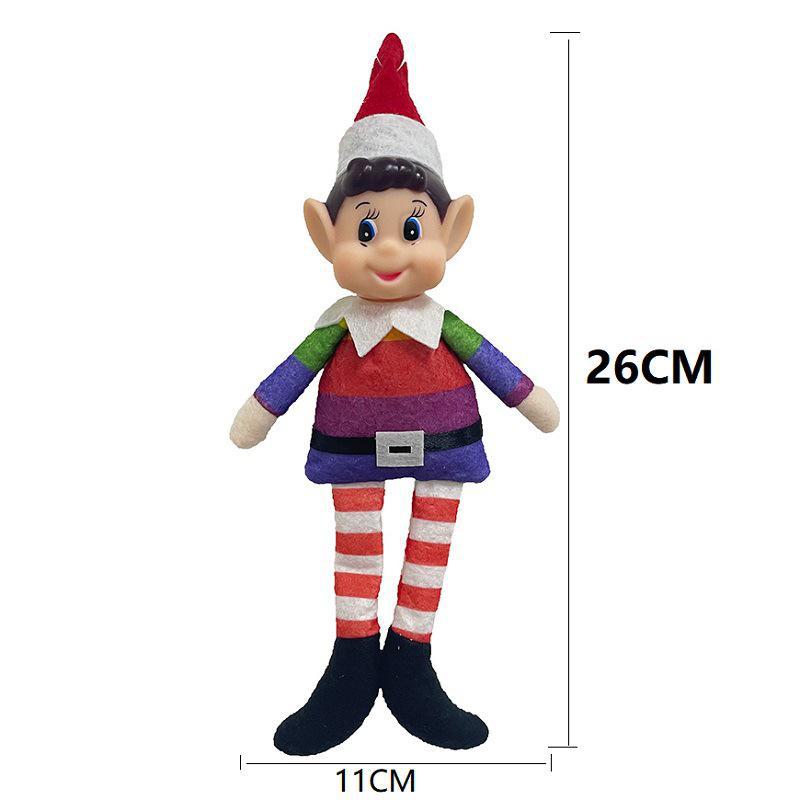 Male Christmas Elf Rainbow Pendant Decoration