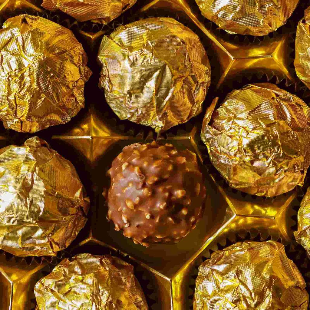 Zlatá fólie Candy balicí papírové obaly na čokoládu Bezpečné Ideální pro dárkové balení Vánoční večírky Více