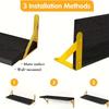 Solid Wood Wall-Mounted Shelf for Living Room and Entrance Display