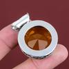 Faceted citrine gemstone pendant 925 sterling silver pendant beautiful vintage pendant birthstone jewelry handmade pendant engagement gifts