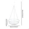 Flower Pot Hanging Basket Container with Chain Iron Art Plant Stand