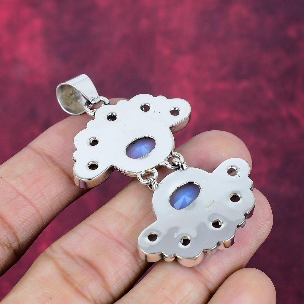 Milky Opal Handmade Latest Design Jewelry Pendant, 925 Solid Sterling Silver Gemstone Pendant, Gift For Mother