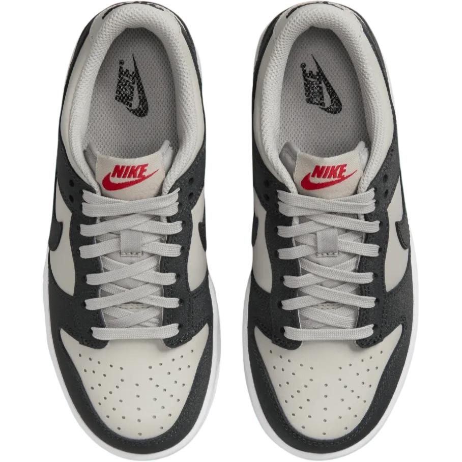 Nike Dunk Low GS Light Iron Ore Anthracite Glitter Kids Sneakers Grey White Gym-Red FZ1000-001