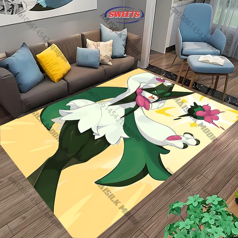 1PC Japanese Anime Theme Carpet Pokemon Meowscarada Print Rug Living Rooms Bedroom Entrance Door Decor Mats, Next Day Shipping