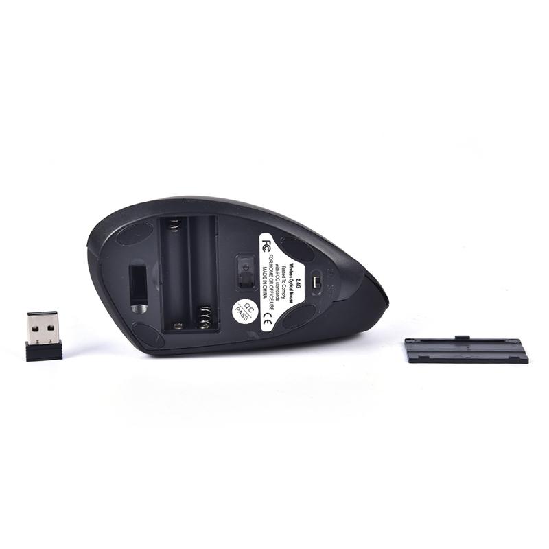 Drahtlose vertikale Gaming-Maus Optische ergonomische Mäuse 1600Dpi Gamer-Maus