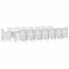 Garden Dining Set with Cushions 17 Pcs White PP