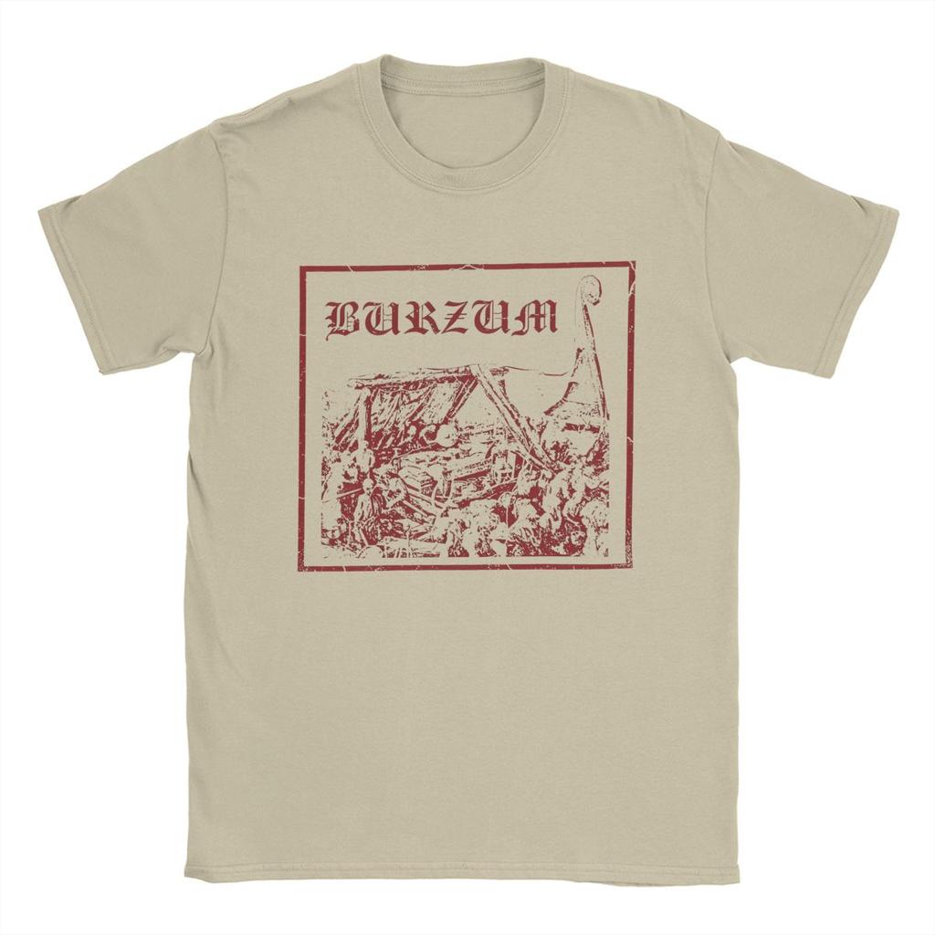 Men's T-Shirt Burzum Vintage 100% Cotton Tees Short Sleeve T Shirt O Neck Clothing Gift