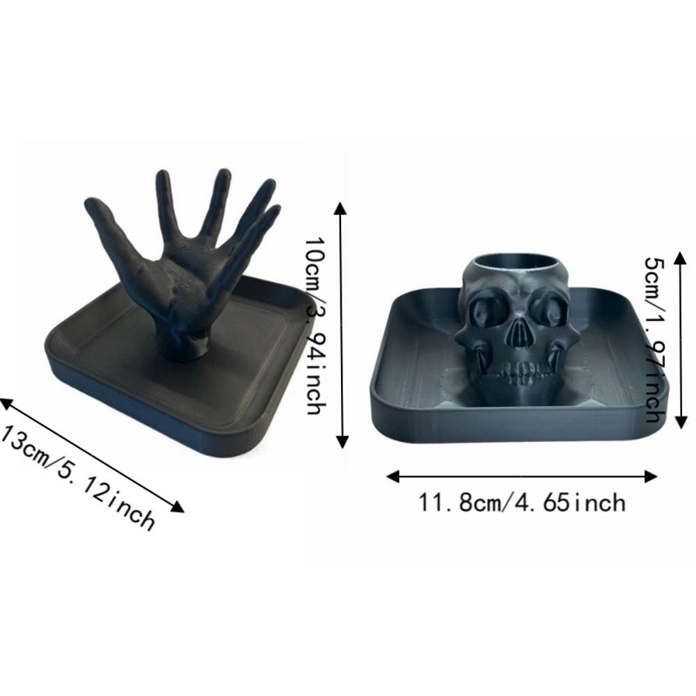 Halloween Jewelry Organizer Skull Design Storage Rack Jewelry Storage Tray  Living Room