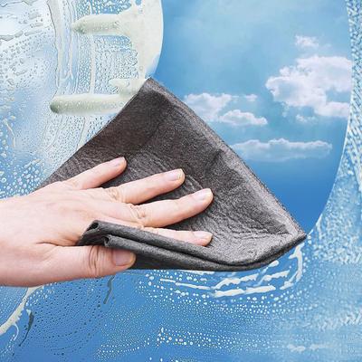 Populaire Cuisine Salle de Bain Verre Réutilisation Chiffon Outil Pratique Maison Vie Pas de Traces d'Eau Chiffon Magique pour Verre Lingettes Nettoyage Miroir de Voiture Multifonctionnel