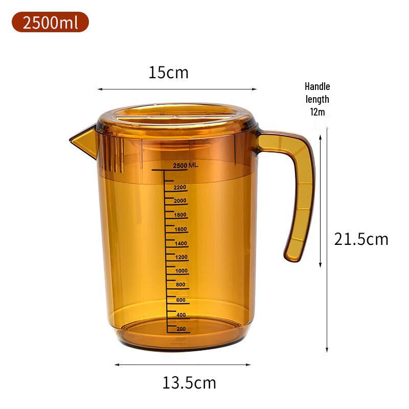 ZISIZ Acrylic Cold Water Pitcher with Scale