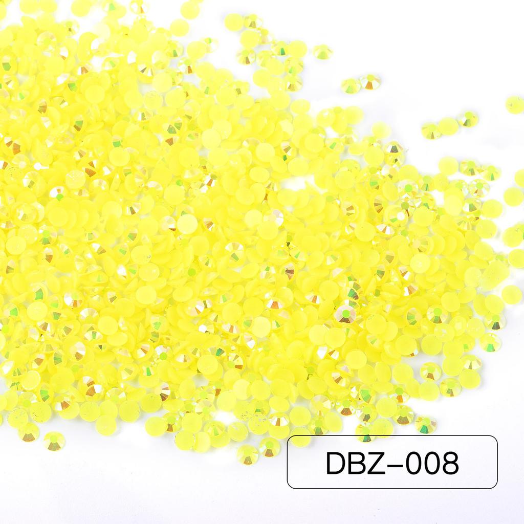 Nail Art Jewelry Super Flash Solid Color Candy Resin Flat Bottom Sticker Diamond Diy Material Mobile Phone Case Violent Bear Accessories