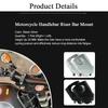 Handlebar Risers for Kawasaki Bikes 22mm 28mm Handlebar Height Adjustment Riser Bar Clamp Mount Handle Riser Bike (28mm Black)