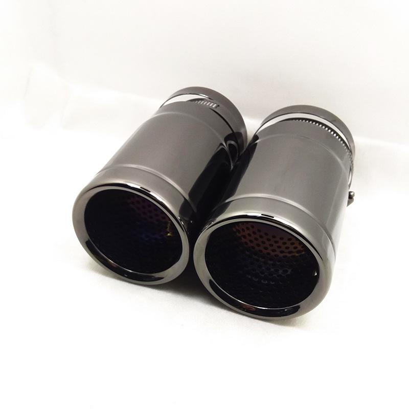 Stainless Steel Titanium Black Tailpipe for Tiguan, A1A3, CC, A6L, Wrangler, CX3, CX4, CX5, and Yihu.