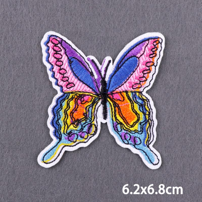 Purple Style Iron On Patch Thermoadhesive Patches For Clothes Anger Baby Girl Embroidery Patch For Hat/T-Shirt Fusible Sewing