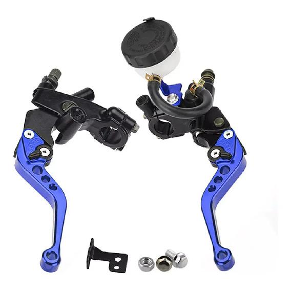 Universal CNC Motorcycle Adjustable Clutch Brake Master Cylinder Reservoir Levers Kit for Yamaha Kawasaki 7/8" 22mm Handlebar