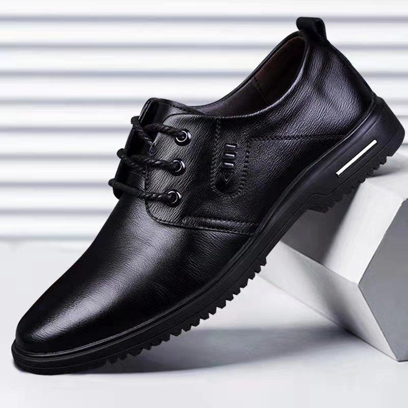 Work Shoes Breathable Casual Leather Shoes 2024 Hot Sales Business Formal Single Shoes Soft Bottom Non-slip Sneakers for Men