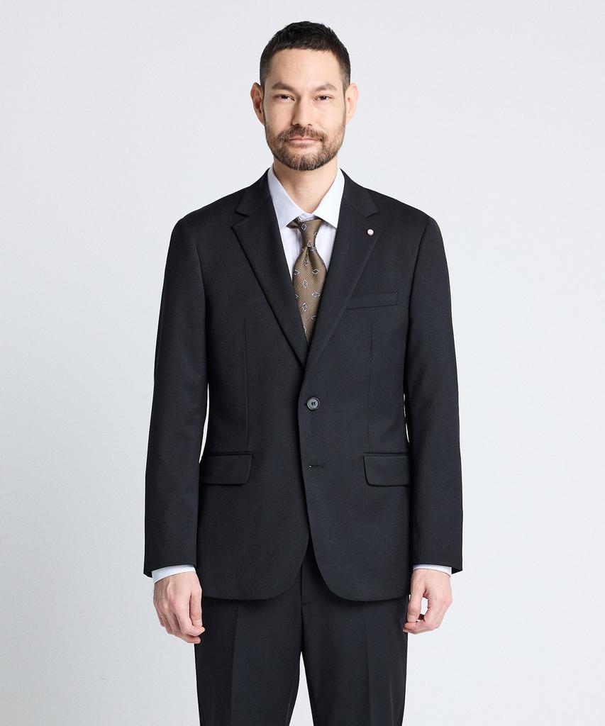 Stco Wool Four-Way Stretch Essential Suit Jacket Black (Slim Fit)_Ssjuz11Ssb