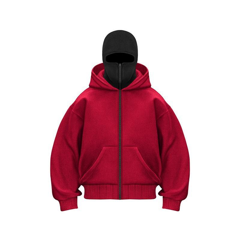 Y2K Oversized Hoodie Men Women Fleece Lined Cartoon Print Casual Streetwear