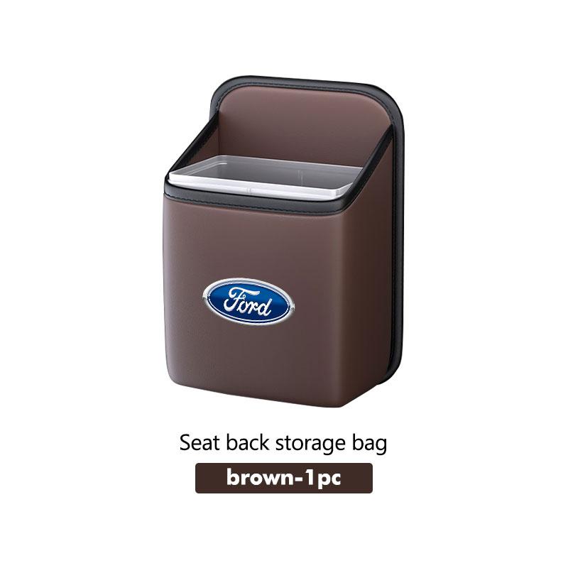 AAAMK1 For Ford Car Trash Bin Seat Back Hanging Storage Can Garbage Organizer Escape Ecosport Fusion Explorer Expedition Taurus