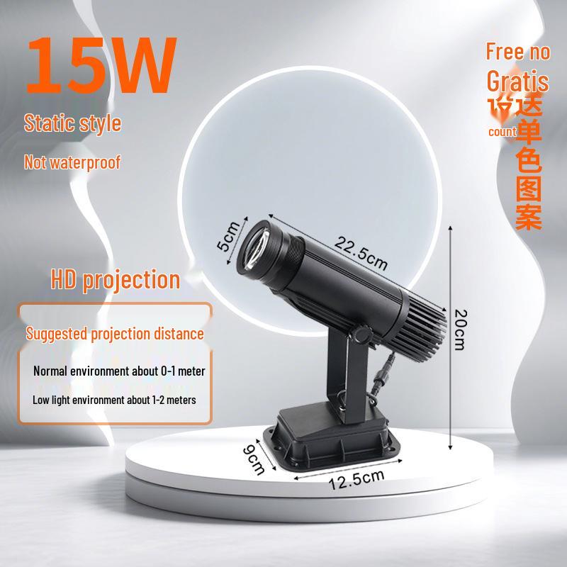 Waterproof Outdoor Logo & Text Projector Light for Shop Facades & Walls