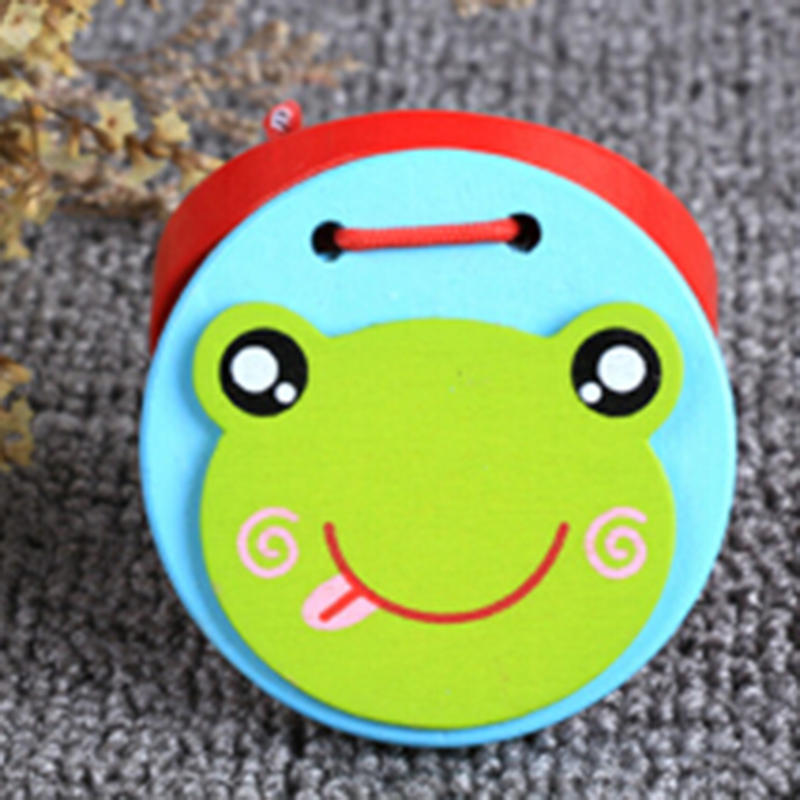 Preschool Early Castanets Toys Clapper Handle Musical Instrument Educational
