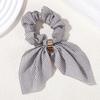 4Pcs Metal Buckle Rope Fabric Headwear Sweet Rubber Band 2026 New Retro and Fashionable Bow Tie Headband and Headband