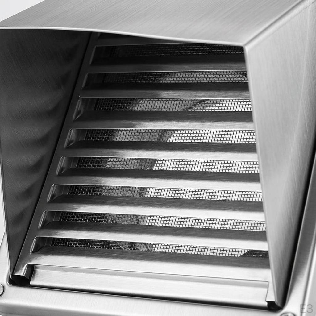 Wentylator wyciągowy Wodoodporna osłona Ścienny grill wyciągowy Stal nierdzewna Kanał Zwiększony