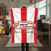 1PC Custom Name PHEilips Sport Vereniging Patterned Flannel Blanket for Home Decor Warmth and Comfort Gifts Holiday Present -HE173