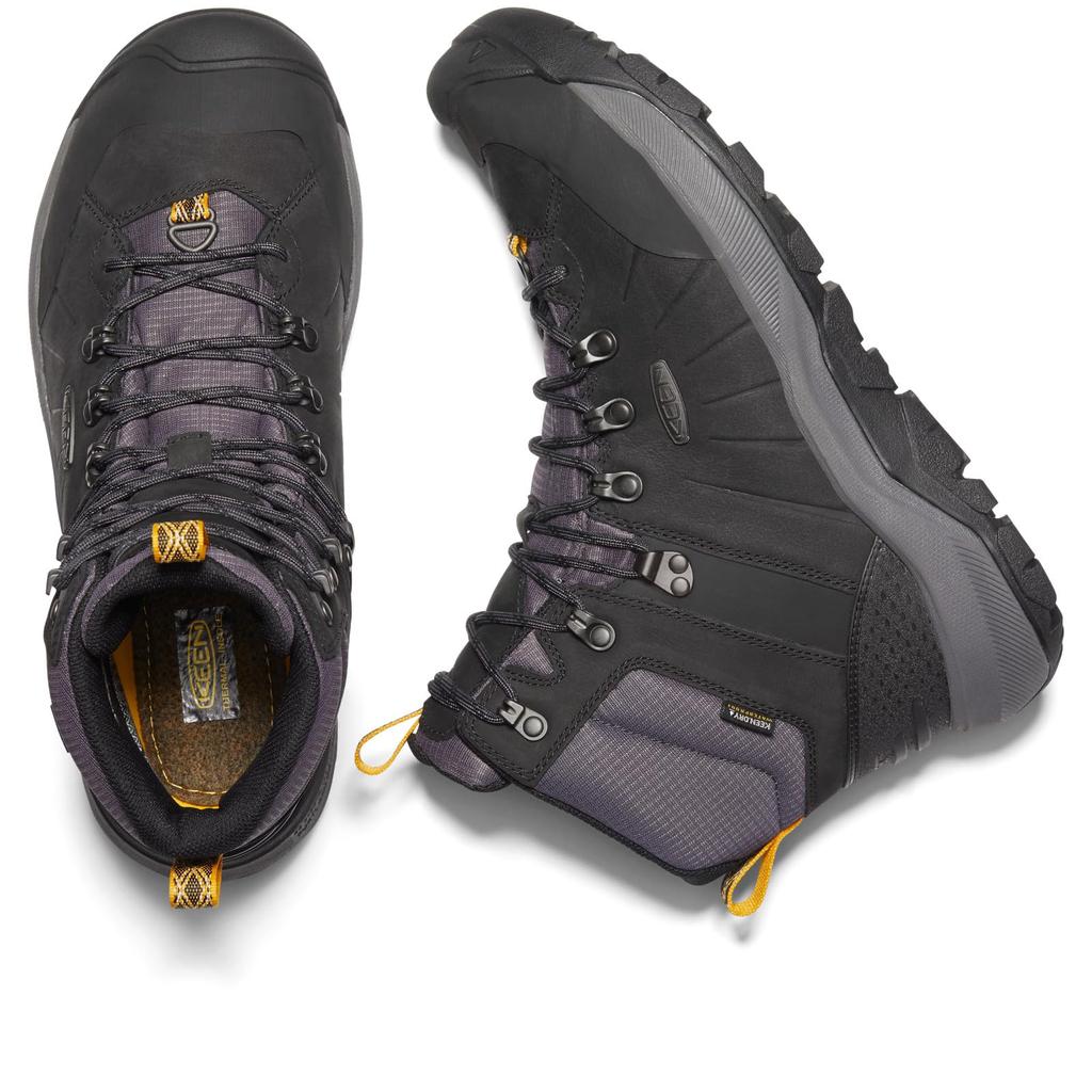 KEEN Men's REVEL IV MID POLAR Hiking Boots Black/Magnet Size 27.0 cm