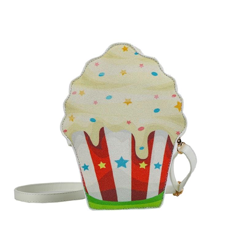 PU Leather Purse Cupcake Box Cupcake Crossbody Bag for Women Girl